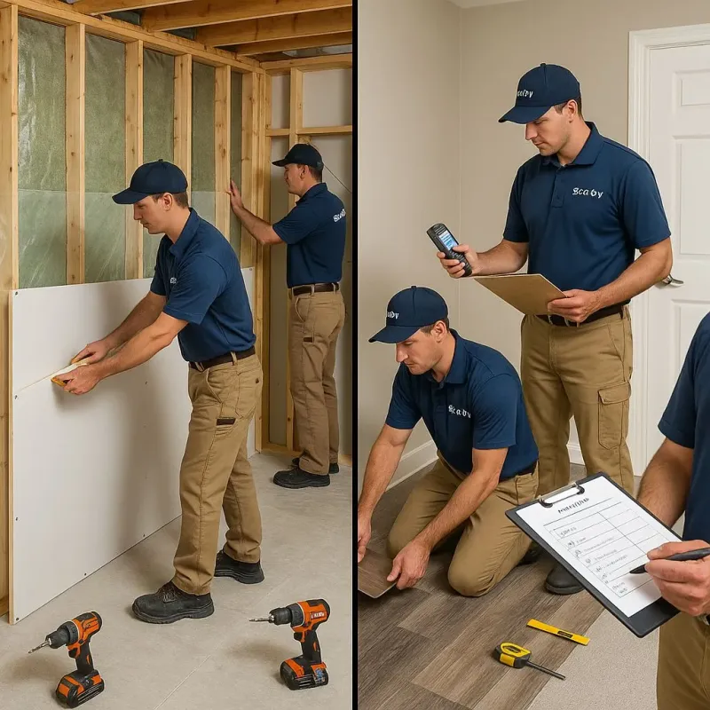 Repairs and Reconstruction process in Amboy, WA